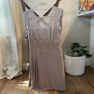 BCBG Taupe Lace Cocktail Dress Size 6